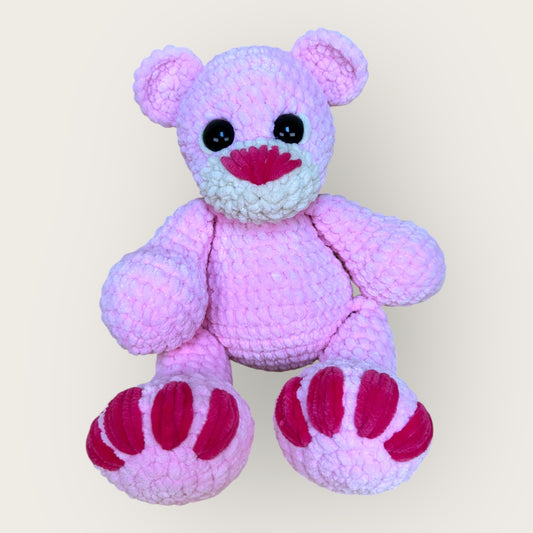 Milo Bear – Handmade Crochet Plush Bear | Soft Chenille Toy