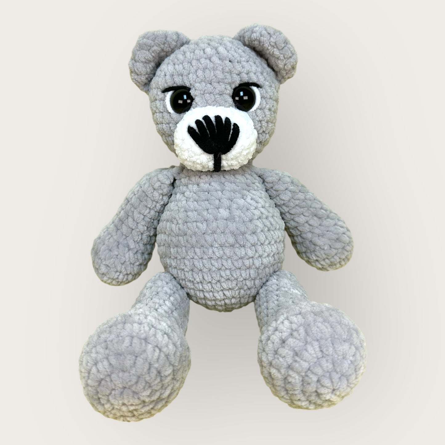 Milo Bear – Handmade Crochet Plush Bear | Soft Chenille Toy