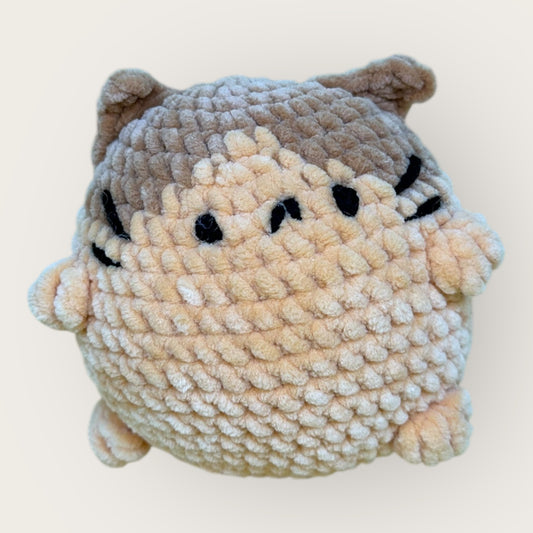 Mochi Kitty – Handmade Crochet Plush Cat | Soft Chenille Kitty Toy