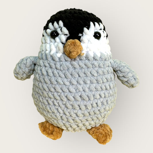 Poko Penguin – Handmade Crochet Plush Penguin | Soft Chenille Toy