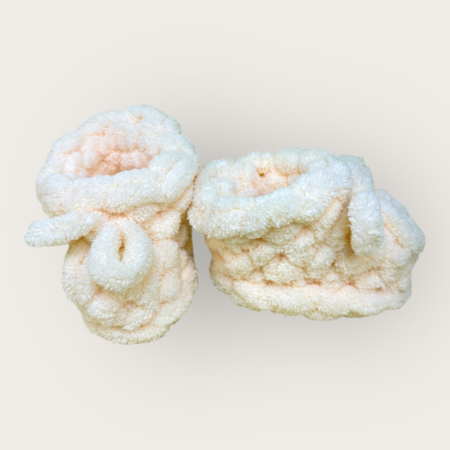 Cloudy Booties – Handmade Crochet Baby Booties | Soft Chenille Newborn Shoes
