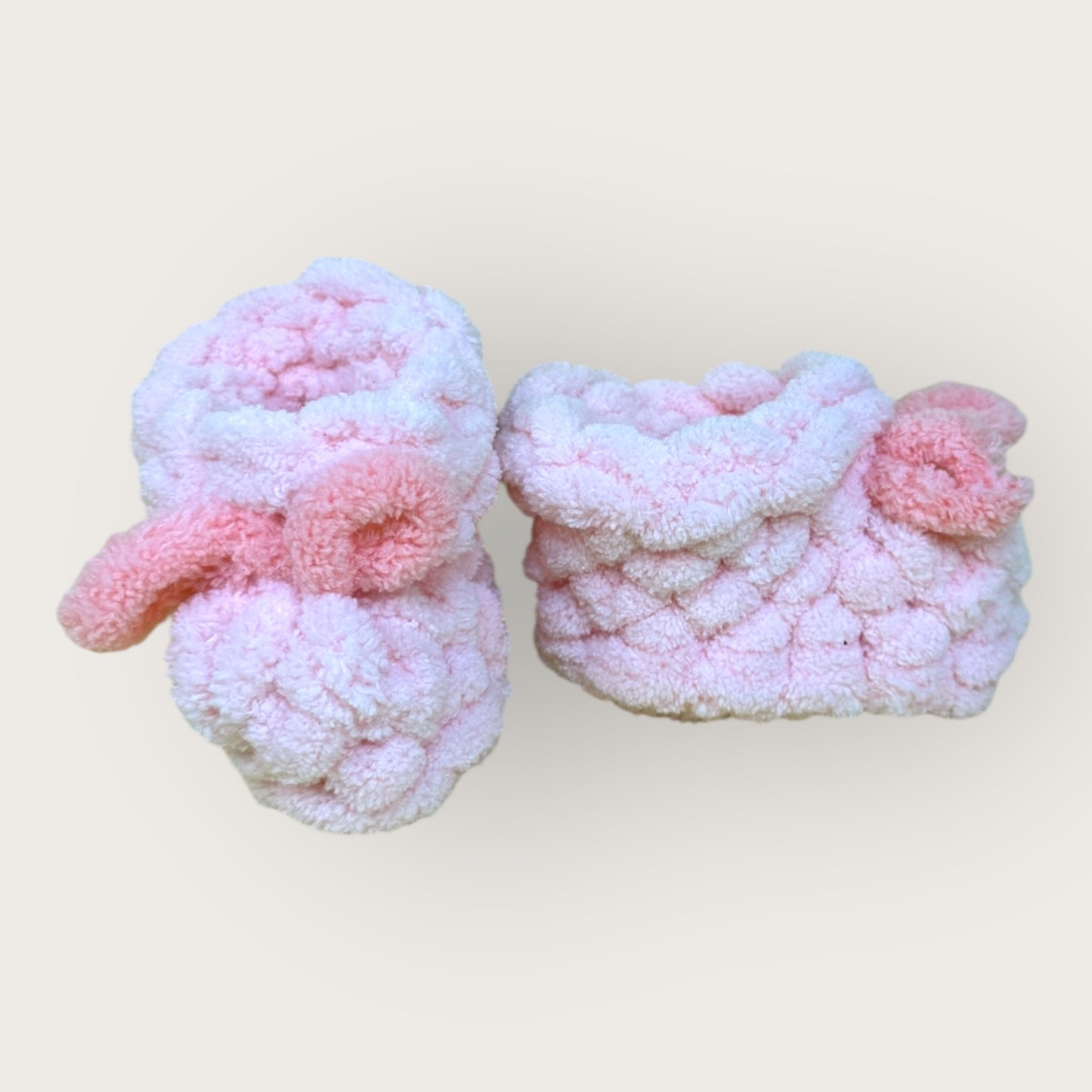 Cloudy Booties – Handmade Crochet Baby Booties | Soft Chenille Newborn Shoes