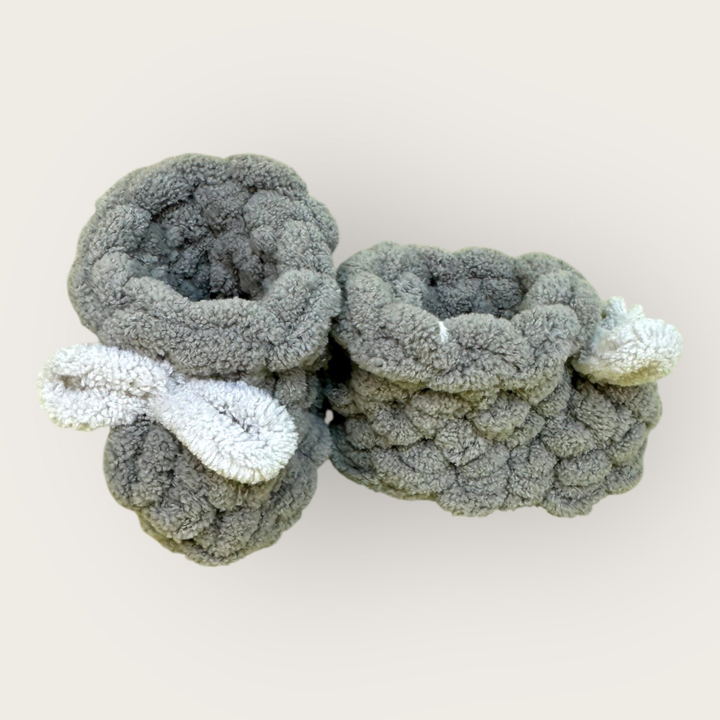 Cloudy Booties – Handmade Crochet Baby Booties | Soft Chenille Newborn Shoes