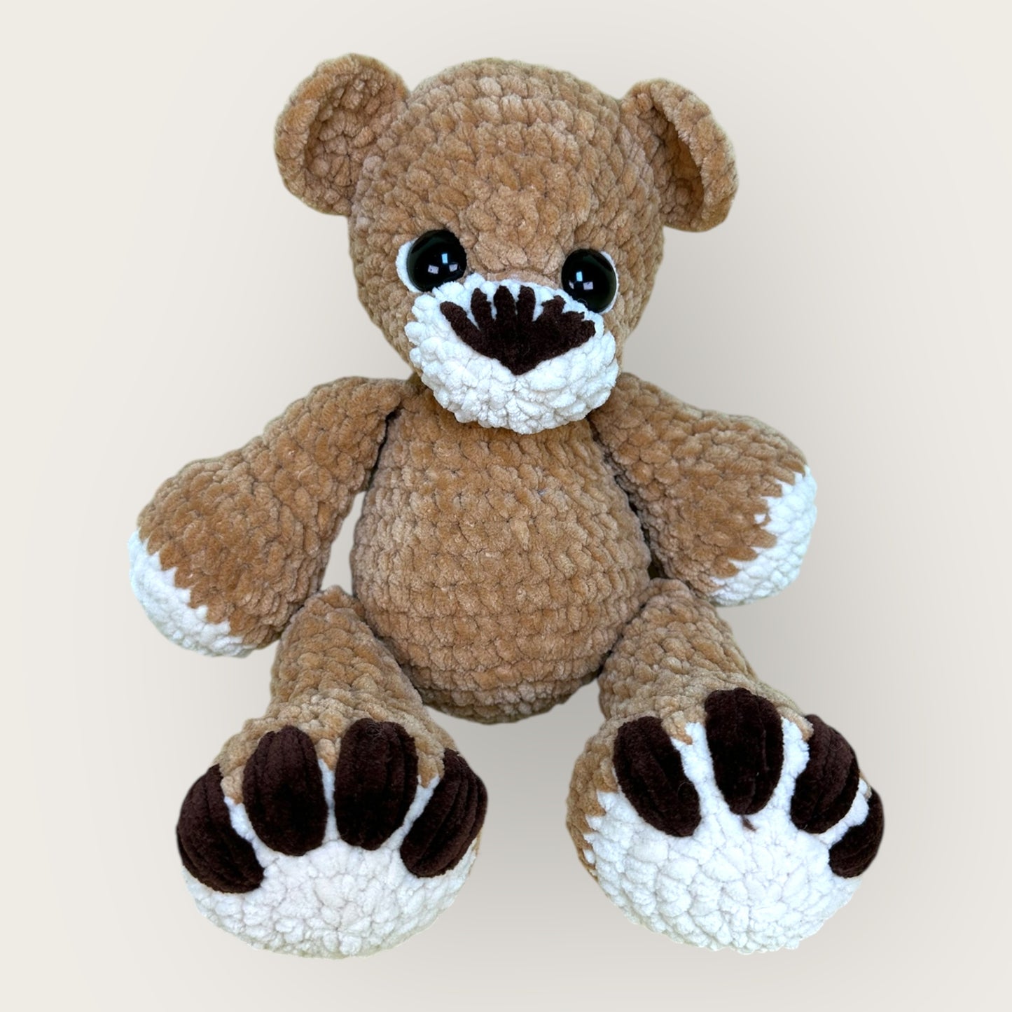 Milo Bear – Handmade Crochet Plush Bear | Soft Chenille Toy