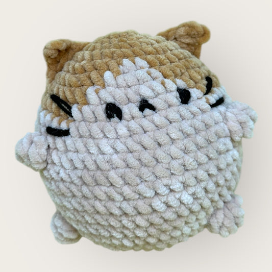 Mochi Kitty – Handmade Crochet Plush Cat | Soft Chenille Kitty Toy