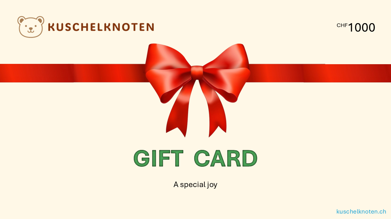 Kuschelknoten Geschenkkarte